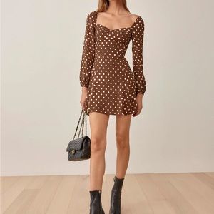 Reformation Mochi Dress in Au Lait size 8